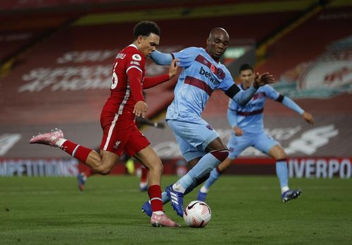 Liverpool beat West Ham 2-1 at Anfield earlier this season