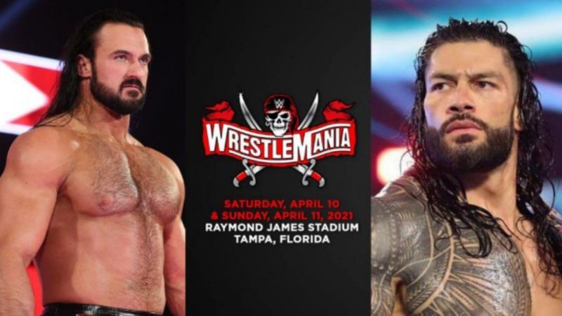WWE चैंपियन ड्रू मैकइंटायर और यूनिवर्सल चैंपियन रोमन रेंस