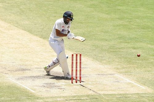 Cheteshwar Pujara took numerous blows on the body during India's second innings of the Brisbane Test