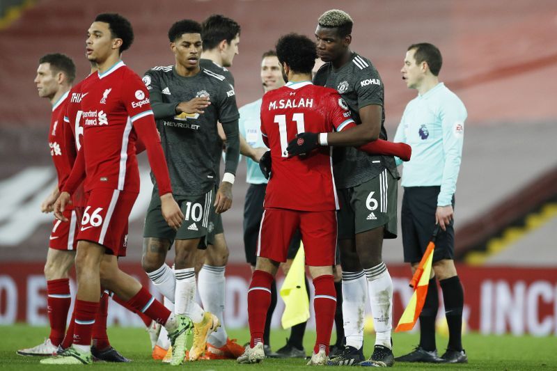 Liverpool and Manchester United played out a 0-0 draw at Anfield on Sunday