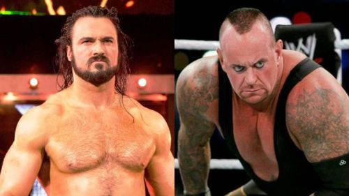 Drew McIntyre (left); The Undertaker (right)