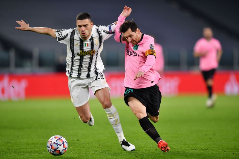 Merih Demiral and Lionel Messi