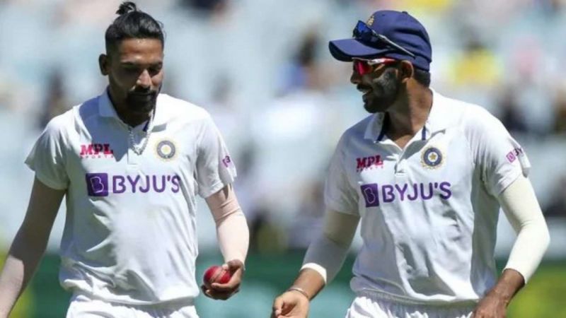 Mohammed Siraj (left) and Jasprit Bumrah (right)