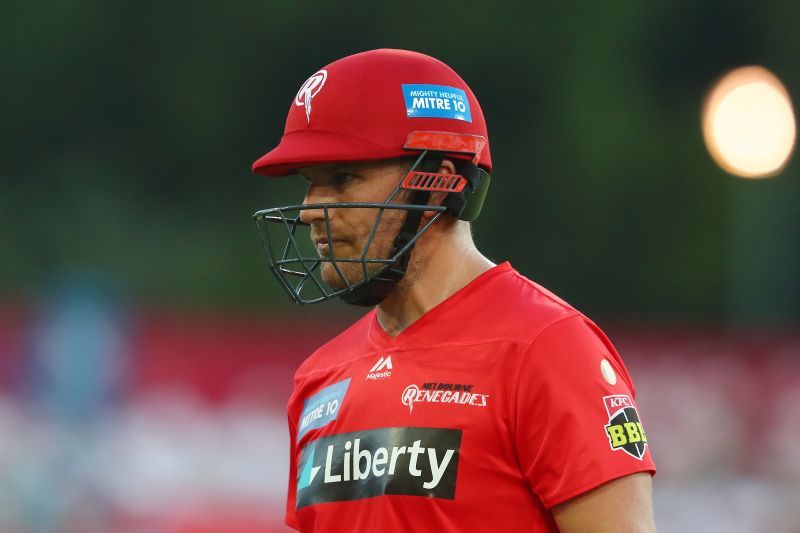 Aaron Finch was dismissed on 18 in the first game of 2021