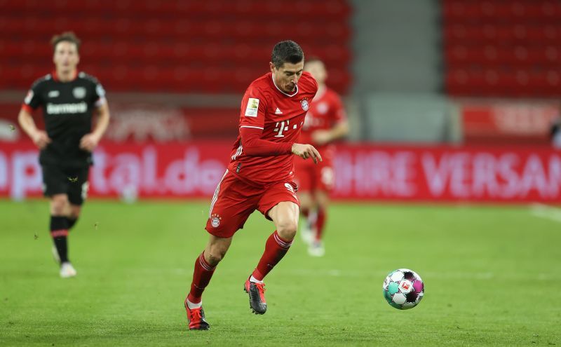 Robert Lewandowski has scored 20 league goals for Bayern Munich