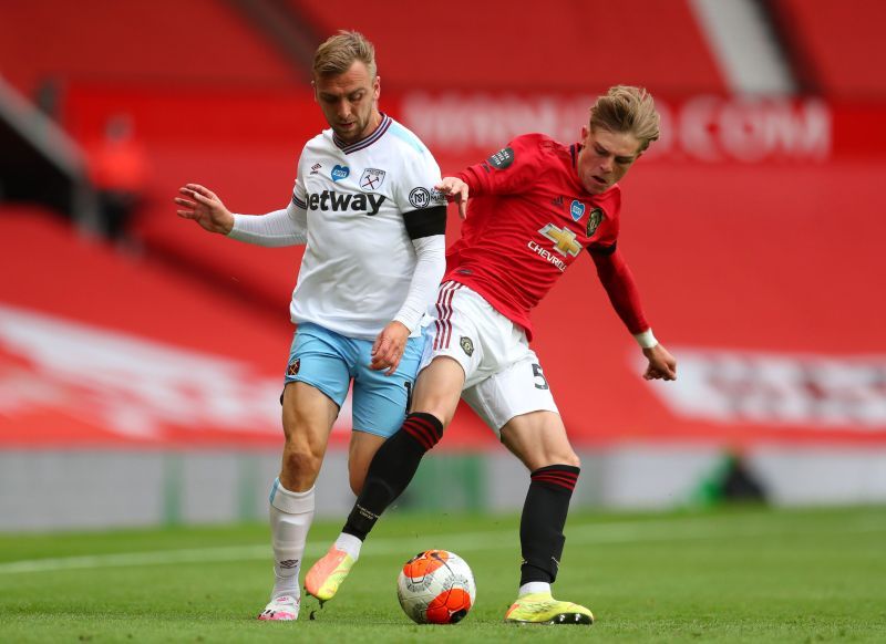 Brandon Williams in action for Manchester United