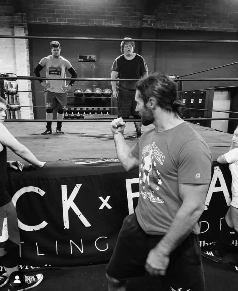 Seth Rollins at Black and Brave Wrestling Academy