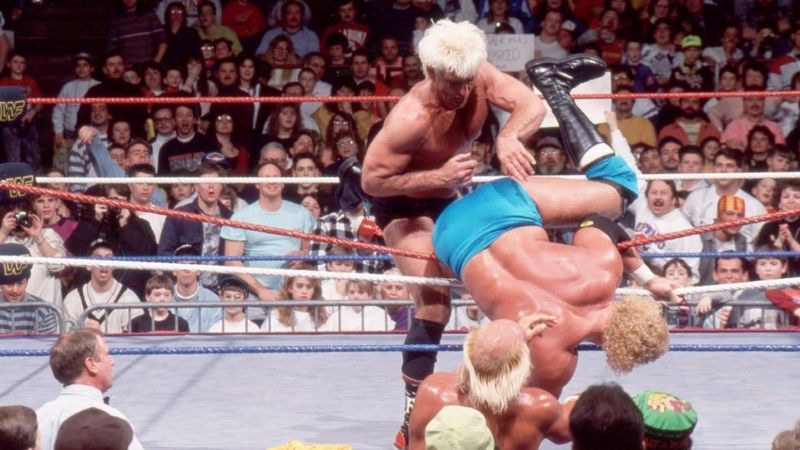 Ric Flair was the first superstar to last more than an hour in the Rumble match.