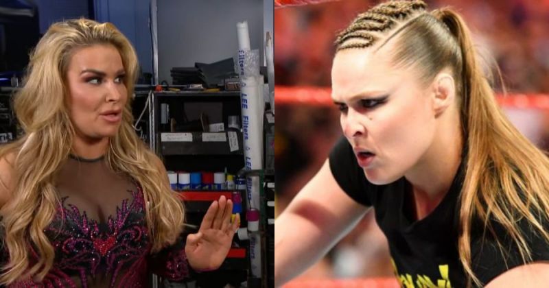 Natalya and Ronda Rousey.