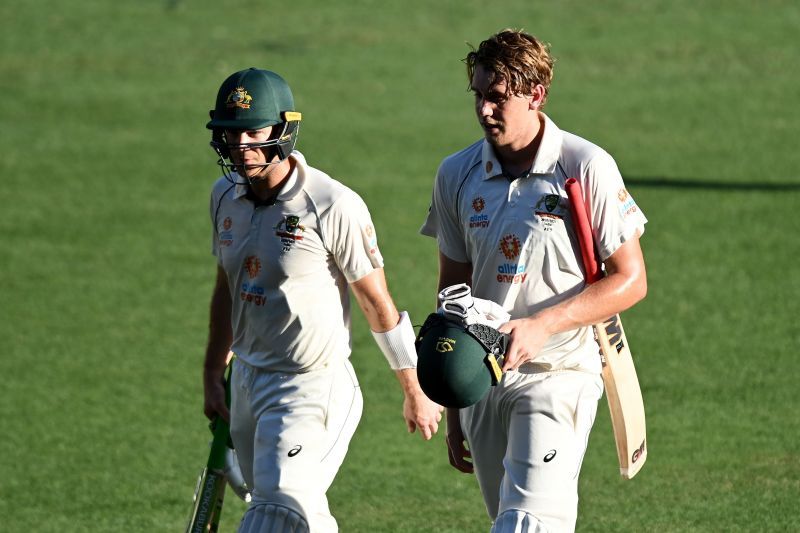 Tim Paine and Cameron Green