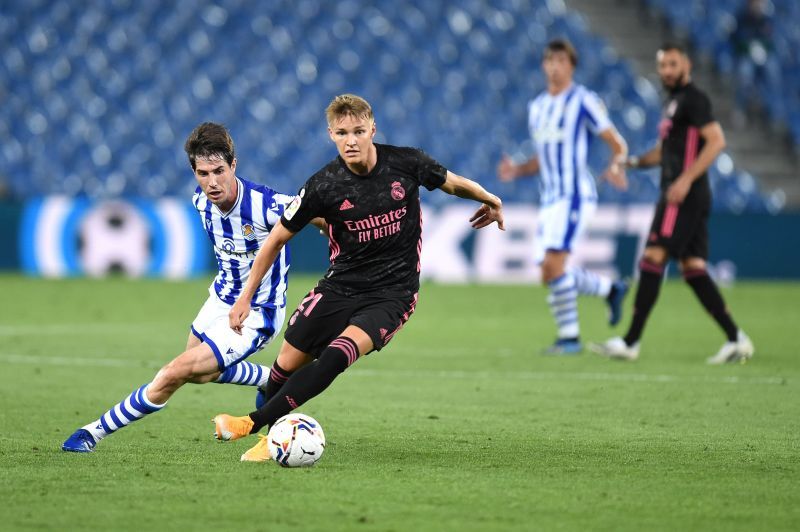 Martin Odegaard in action for Real Madrid