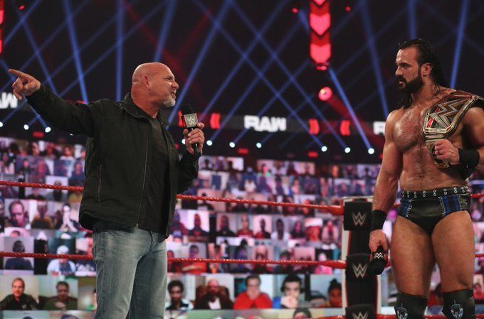 Goldberg confronted Drew McIntyre on RAW.