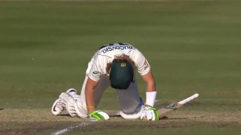 Will Pucovski suffered from a concussion when he was hit on the head by Kartik Tyagi&#039;s bouncer