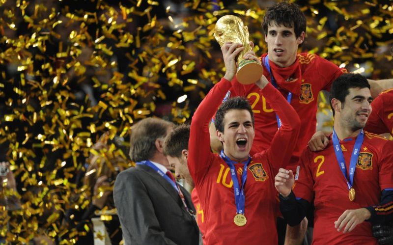 CesFabregas was a World Cup winner in 2010