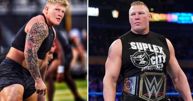 Parker Boudreaux and Brock Lesnar