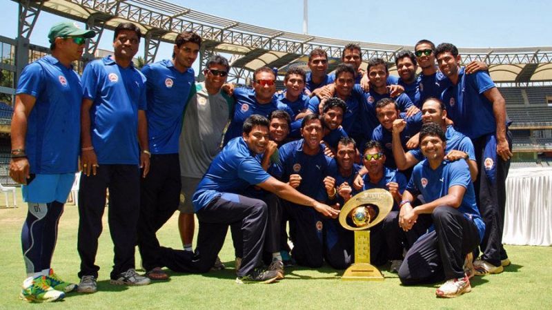 A Baroda side featuring the Pandya brothers won the title in the 2013-14 season