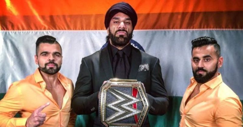 Jinder Mahal and The Singh Brothers.