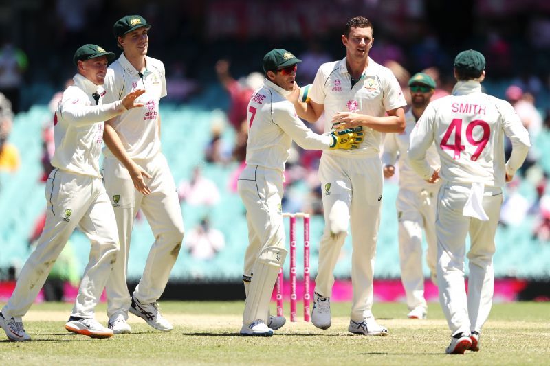 Australia find themselves ahead in the game with a handy first innings lead of 94 runs