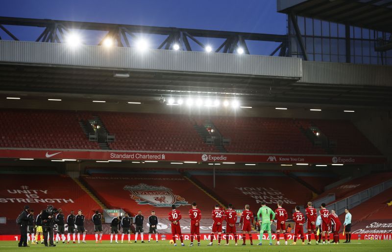 Liverpool and Manchester United played out a goalless Premier League draw at Anfield.