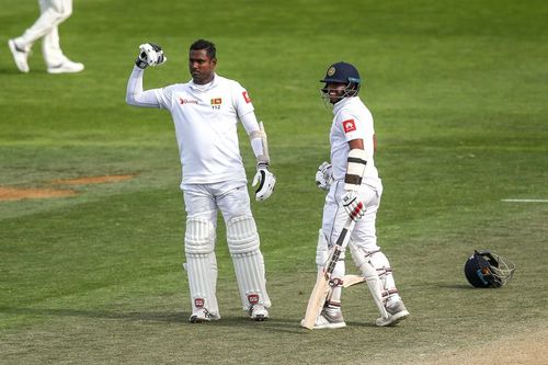 Angelo Mathews reached the 6000-run mark in Test cricket