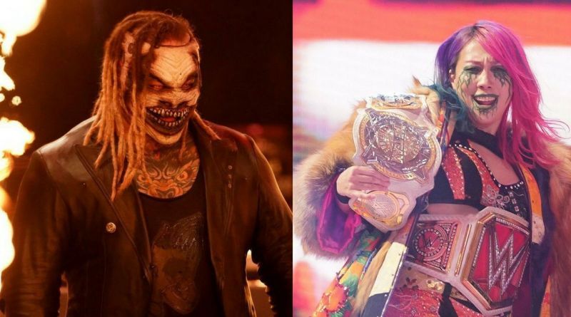 &#039;The Fiend&#039; Bray Wyatt (left); Asuka (right)