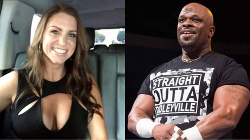 Stephanie McMahon (left) and D-Von Dudley (right)