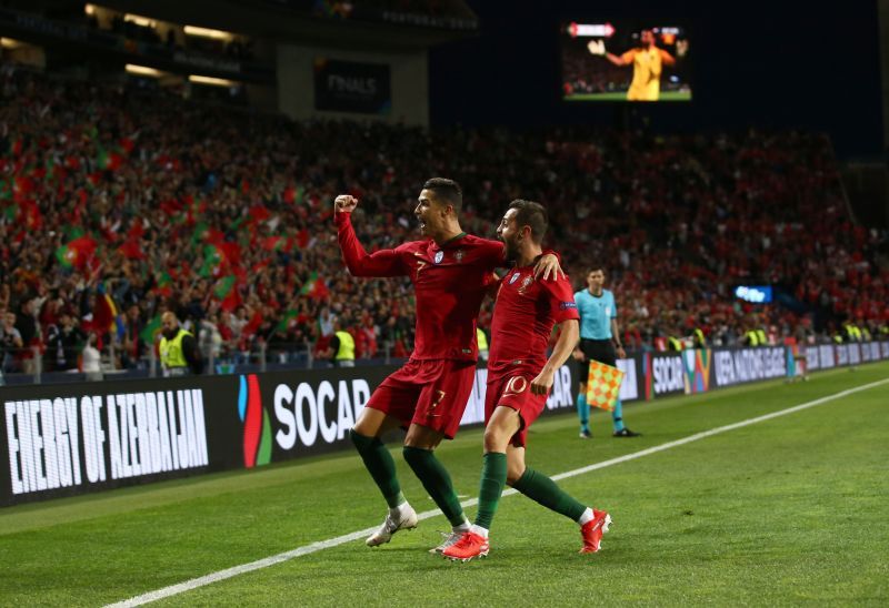 Cristiano Ronaldo scored a hat-trick against Switzerland in the inaugural UEFA Nations League semi-final.