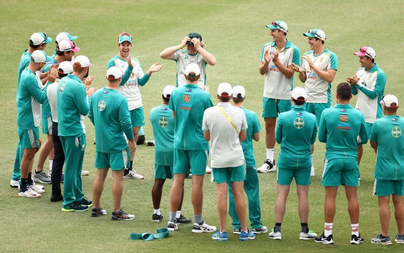 Andrew McDonald presented Will Pucovski with his Australian cap on Thursday.