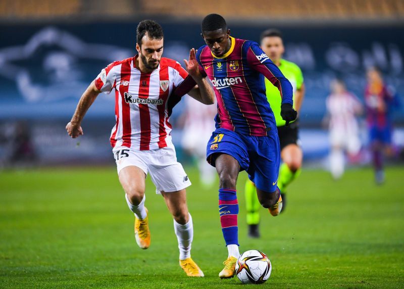 Ousmane Dembele (right)