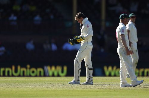 Tim Paine in action during Day 5 of the SCG Test