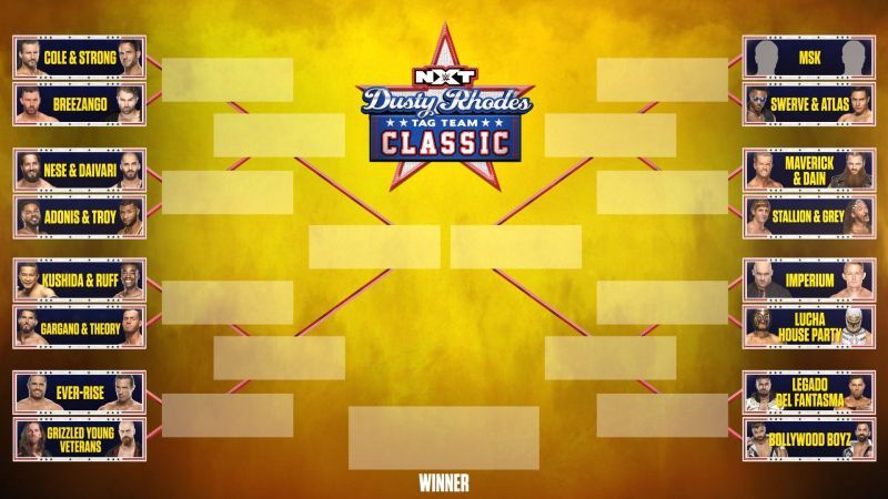 The NXT Men&#039;s Dusty Rhodes Tag Team Classic brackets have been revealed.