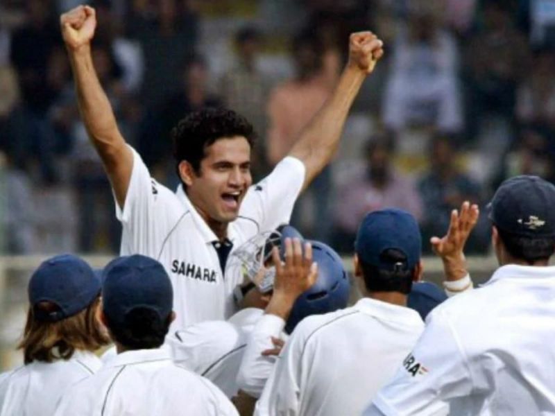 Irfan Pathan becomes the first cricketer to claim a Test hat-trick in the first over. (Photo: Twitter)