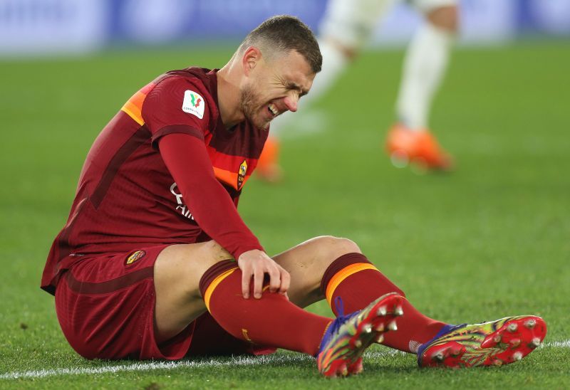 Edin Dzeko has not trained with the group since his injury against Spezia
