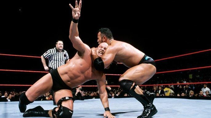 Steve Austin faced The Rock at WrestleMania XV