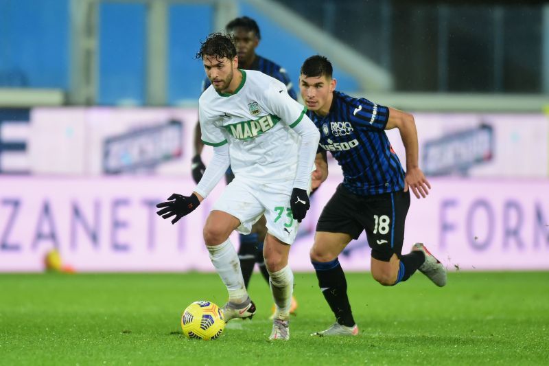 Manuel Locatelli in action for Sassuolo