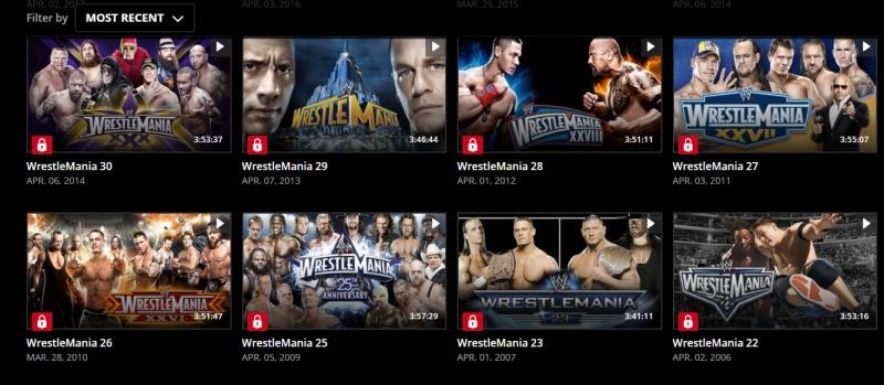 WrestleMania 24 has disappeared from the WWE Network