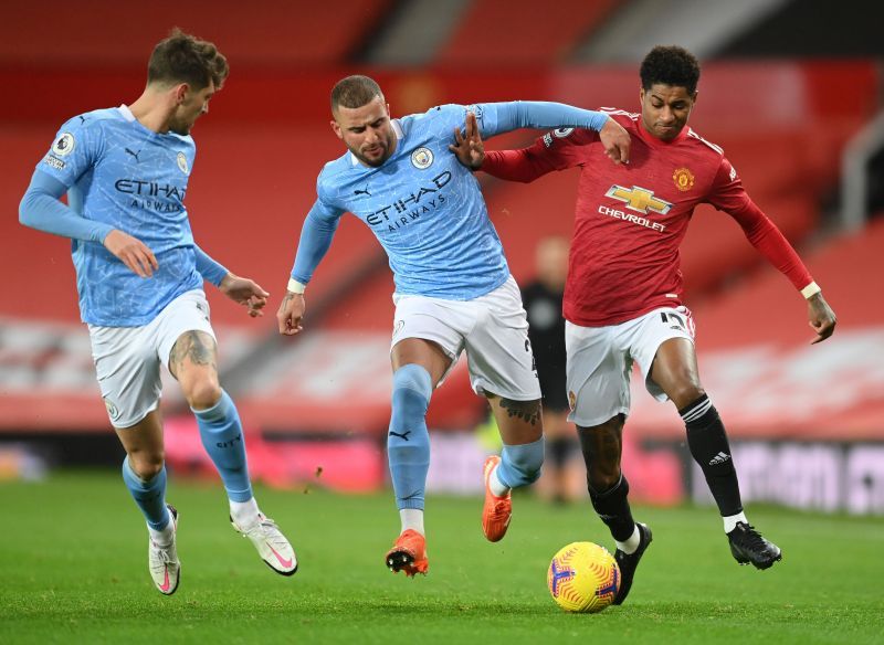 Kyle Walker (centre)