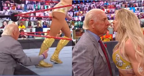 Ric Flair got a dressing-down by his daughter on RAW.