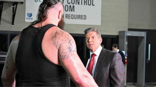 Braun Strowman and Vince McMahon