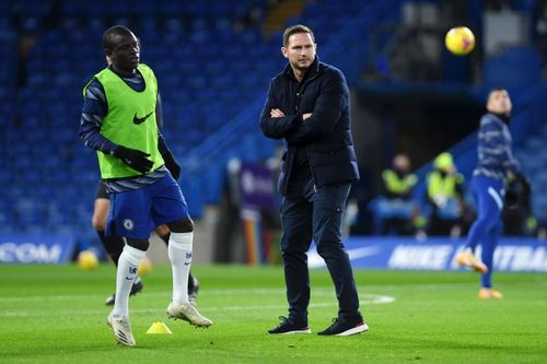 N'Golo Kante (left) and Frank Lampard