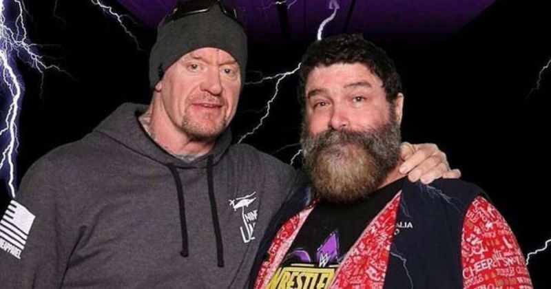 Undertaker and Mick Foley.