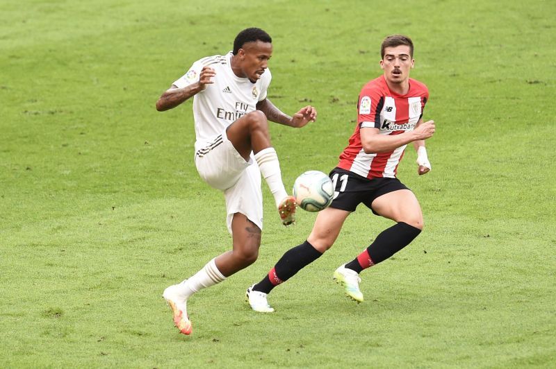 Militao in action for Real Madrid