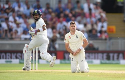 Virat Kohli and James Anderson