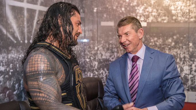 Vince McMahon and Roman Reigns.