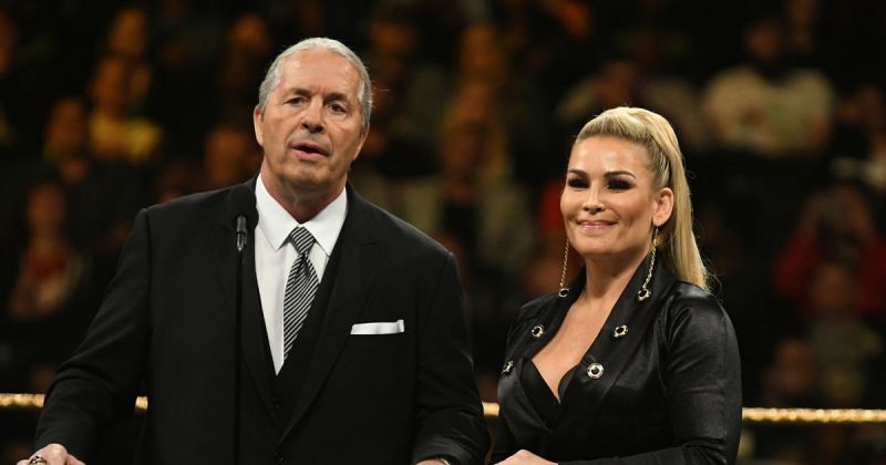 Bret Hart and Natalya.