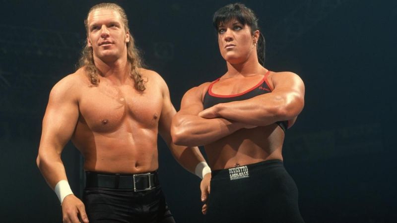 Chyna debuted as Triple H's bodyguard