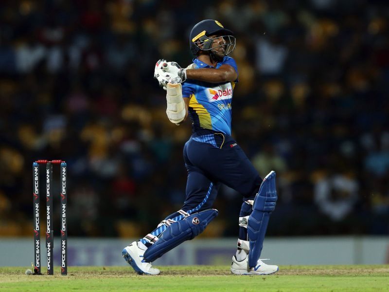 Shehan Jayasuriya plays a shot