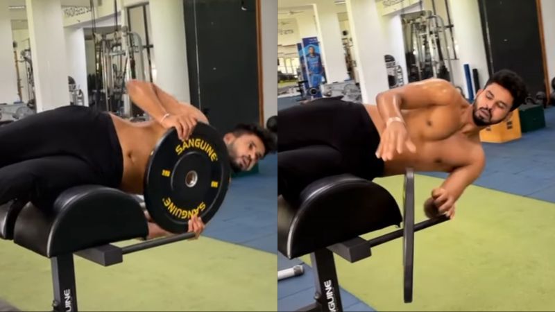 Shreyas Iyer posted a couple of videos from his gym session on social media.
