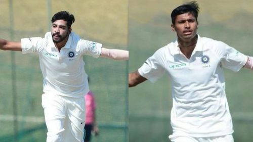 Mohammed Siraj (left) and Navdeep Saini (right)