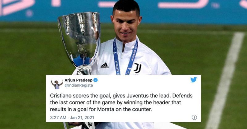 Cristiano Ronaldo was in fine form for Juventus against Napoli